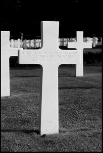 Grave at the American Military Cemetary on the D-day beaches