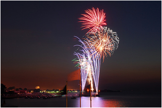 Fireworks on Bastille Day