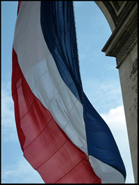 French flag on Bastille Day