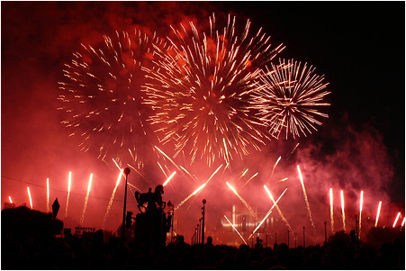 Fireworks on Bastille Day
