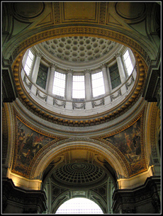 The dome in le Pantheon, Paris