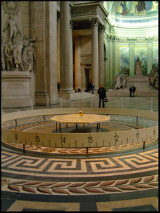 The pendulum in le Panthéon, Paris