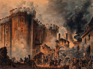 Painting by Jean-Pierre Houël, entitled Prise de la Bastille ("The Storming of the Bastille")